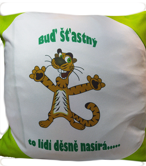 Polštářek Buď šťastný