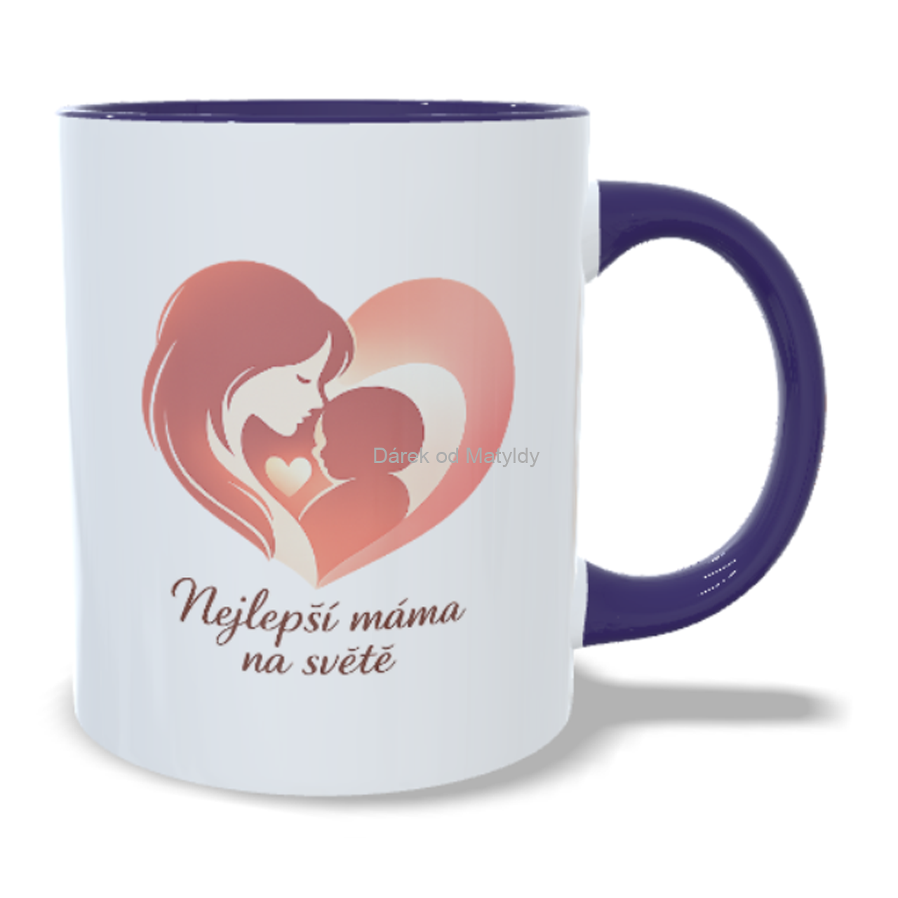 Hrnek - "Nejlepší máma na světě" 330 ml – dárek na Den matek - Fialová