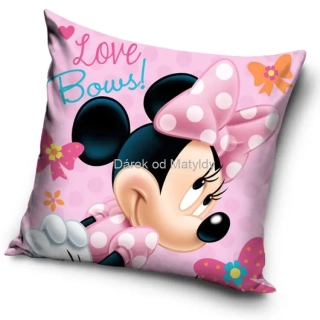 Polštářek Minnie Love Bows